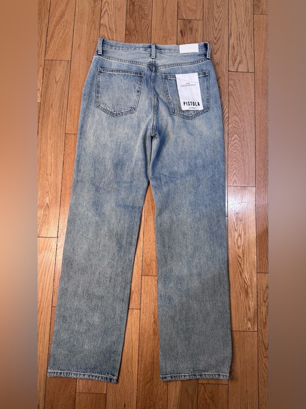 NEW PISTOLA Cassie Super High Rise Straight Jeans Bramble - Picture 16 of 16